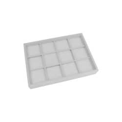 Bandeja 12 huecos con tacos de corte en H 160x225x30 mm