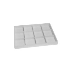 Tray 12 compartments with necklace inserts 315x225x30 mm