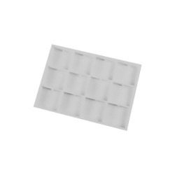 Schmucktablett 12 Fächer mit Ohrring-Einlagen 315x225x30 mm