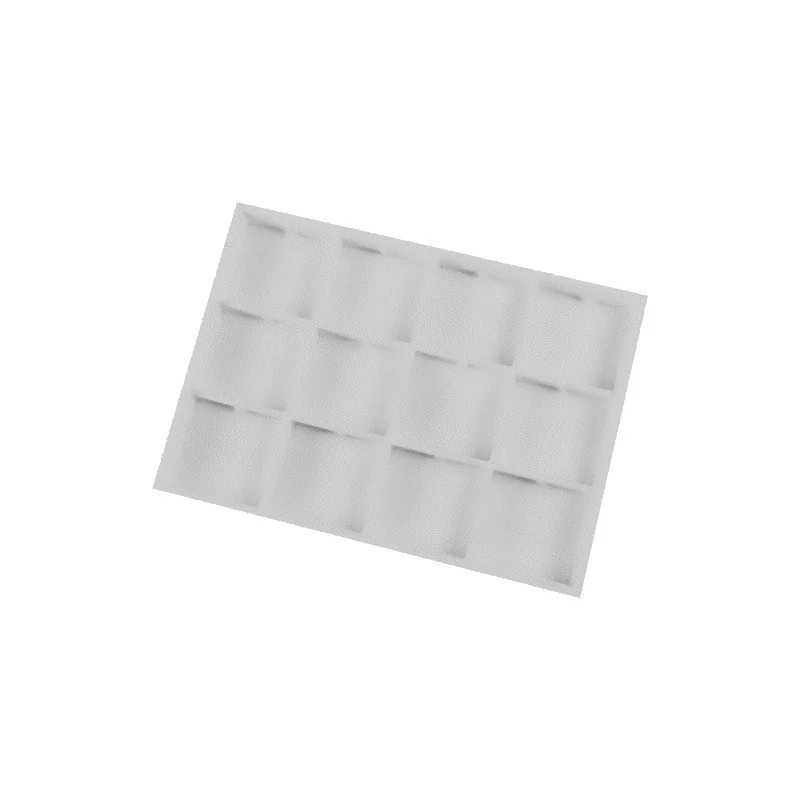 Vassoio 12 scomparti con inserti orecchini 315x225x30 mm