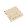 Sacchetto in microfibra con nastro sabbia chiuso con logo MyJewelBoxes - MF1-AR-TMF1 79×79 mm