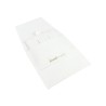 Wit microvezel zakje met band, open, met de inzet voor omega-oorbellen en hanger erin - MF1-B-TMF2