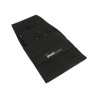 Pochon en microfibre à ruban noir ouvert avec le support pour boucles d'oreilles et pendentifs - MF1-N-TMF1