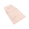 Microfibre ribbon pouch, dusty pink, open with the pad for earrings and pendants inside - MF1-RE-TMF1