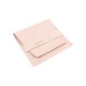 Bolsa de microfibra con cinturón rosa empolvado cerrada con logotipo MyJewelBoxes - MF1-RE-TMF1 79×79 mm