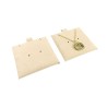 Taco de microfibra arena para pendientes y colgante con joya - MF2-AR-TMF1 62×62 mm