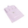 Microfibre button pouch, lilac, open with the pad for omega earrings and pendants inside - MF2-LI-TMF2