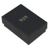Caja para Pendientes 50×70×25 mm - WAS4-N, color negro, cerrada, logotipo dorado MyJewelBoxes