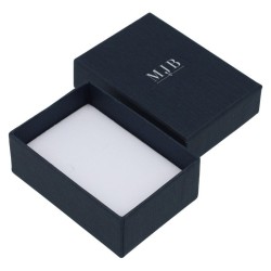 Oorbellendoosje 50×70×25 mm - WAS4-A, blauw, open, zilverkleurig MyJewelBoxes-logo