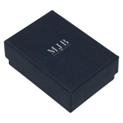 Oorbellendoosje 50×70×25 mm - WAS4-A, blauw, gesloten, zilverkleurig MyJewelBoxes-logo