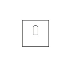 Esquema del interior del estuche para anillo MIS10P 70×70×50 mm