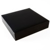 Estuche de joyería de polipiel negro para aderezo, cerrado - MIS7A 160×160×35 mm