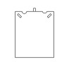 Innenaufteilung des Etuis für Medaille mit Kordel MIS9MC 110×155×50 mm