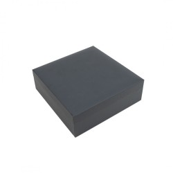 Astuccio per gioielli in similpelle nera per medaglia con cordoncino, chiuso - MIS7MC 160×160×53 mm