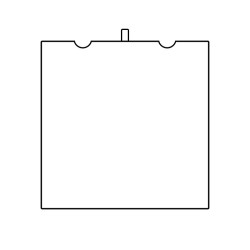 Innenaufteilung des Etuis für Medaille mit Kordel MIS7MC 160×160×53 mm