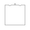 Innenaufteilung des Etuis für Medaille mit Kordel MIS7MC 160×160×53 mm