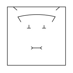 Interior diagram of the necklace box ALA9 120×120×32 mm
