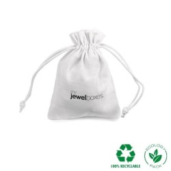 White Cotton Bag 95×120 mm BAL12B | MyJewelBoxes
