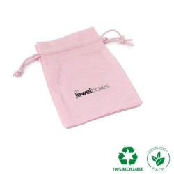 Pink Cotton Bag 95×120 mm BAL12R | MyJewelBoxes