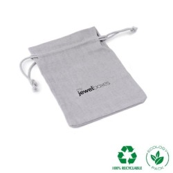 Mid grey Cotton Bag 95×120 mm BAL12G | MyJewelBoxes