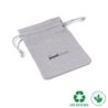 Pochon en coton gris moyen 95×120 mm BAL12G | MyJewelBoxes