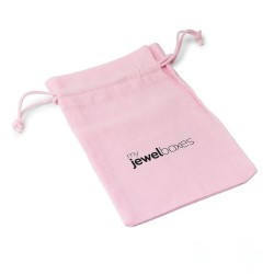 Roze katoenen zakje 105x145 mm - BAL13R