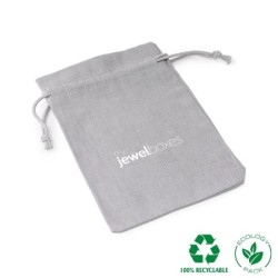 Bolsa de algodão Cinzento médio 105×145 mm BAL13G | MyJewelBoxes