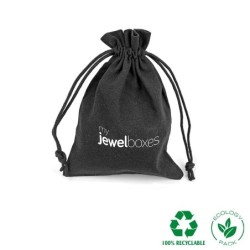 Baumwollbeutel Schwarz 105×145 mm BAL13N | MyJewelBoxes