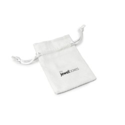 Suede-Beutel Premium Weiß 65×95 mm BSU11B | MyJewelBoxes