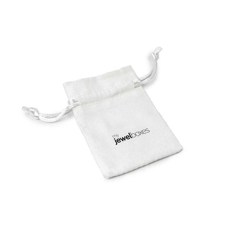 White Premium Suede Bag 65×95 mm BSU11B | MyJewelBoxes