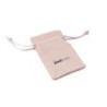 Pochon en suède premium rose 65×95 mm BSU11R | MyJewelBoxes