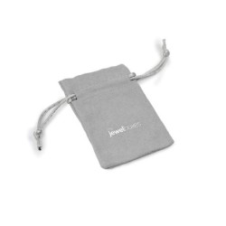 Bolsa de suede premium Cinzento médio 65×95 mm BSU11G | MyJewelBoxes