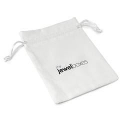 White Premium Suede Bag 105×145 mm BSU13B | MyJewelBoxes