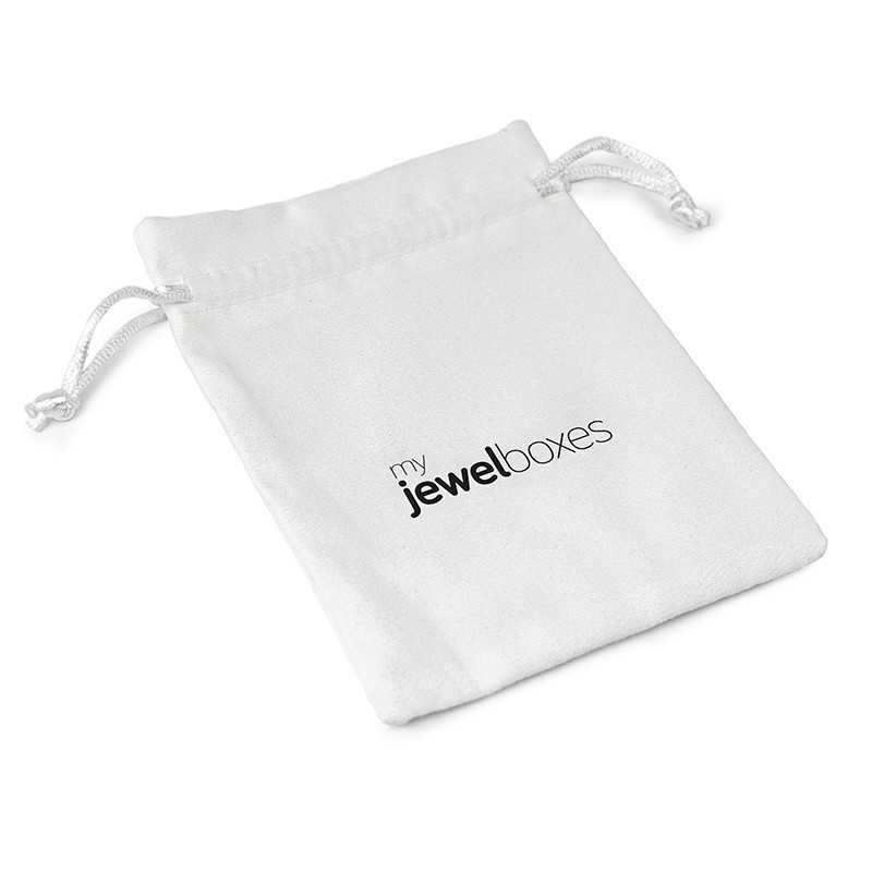 White Premium Suede Bag 105×145 mm BSU13B | MyJewelBoxes