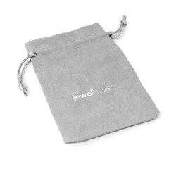 Mid grey Premium Suede Bag 105×145 mm BSU13G | MyJewelBoxes