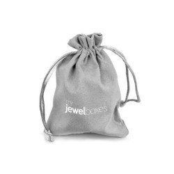 Suede-Beutel Premium Mittelgrau 105×145 mm BSU13G | MyJewelBoxes