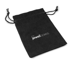 Sacchetto in suede premium nero 105×145 mm BSU13N | MyJewelBoxes