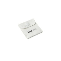 White Premium Suede Bag 57×57 mm BSU21B | MyJewelBoxes