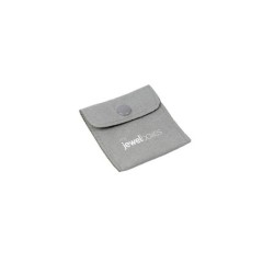 Mid grey Premium Suede Bag 57×57 mm BSU21G | MyJewelBoxes