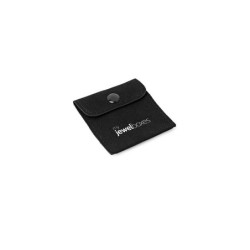 Suede-Beutel Premium Schwarz 57×57 mm BSU21N | MyJewelBoxes
