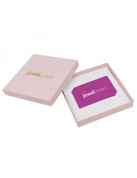 Caja cartón para tarjeta en color rosa palo