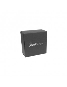 Caja de cartón negra para anillo de joyería KEN1N