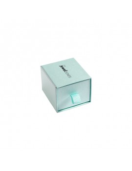 Caja de carton para joyas con tirador. Cierre deslizante. Cajoncito para anillo pendientes de joyeria y Bisuteria