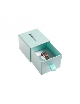 Caja de carton para joyas con tirador. Cierre deslizante. Cajoncito para anillo pendientes de joyeria y Bisuteria