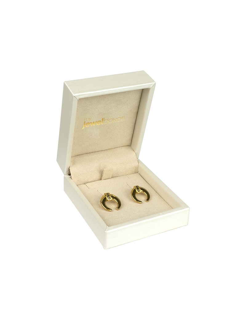 Estuche forrado Polipiel para pendientes