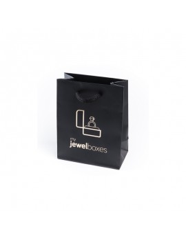 Bolsa de papel mate para joyeria bisuteria relojeria y joyas BPM120N