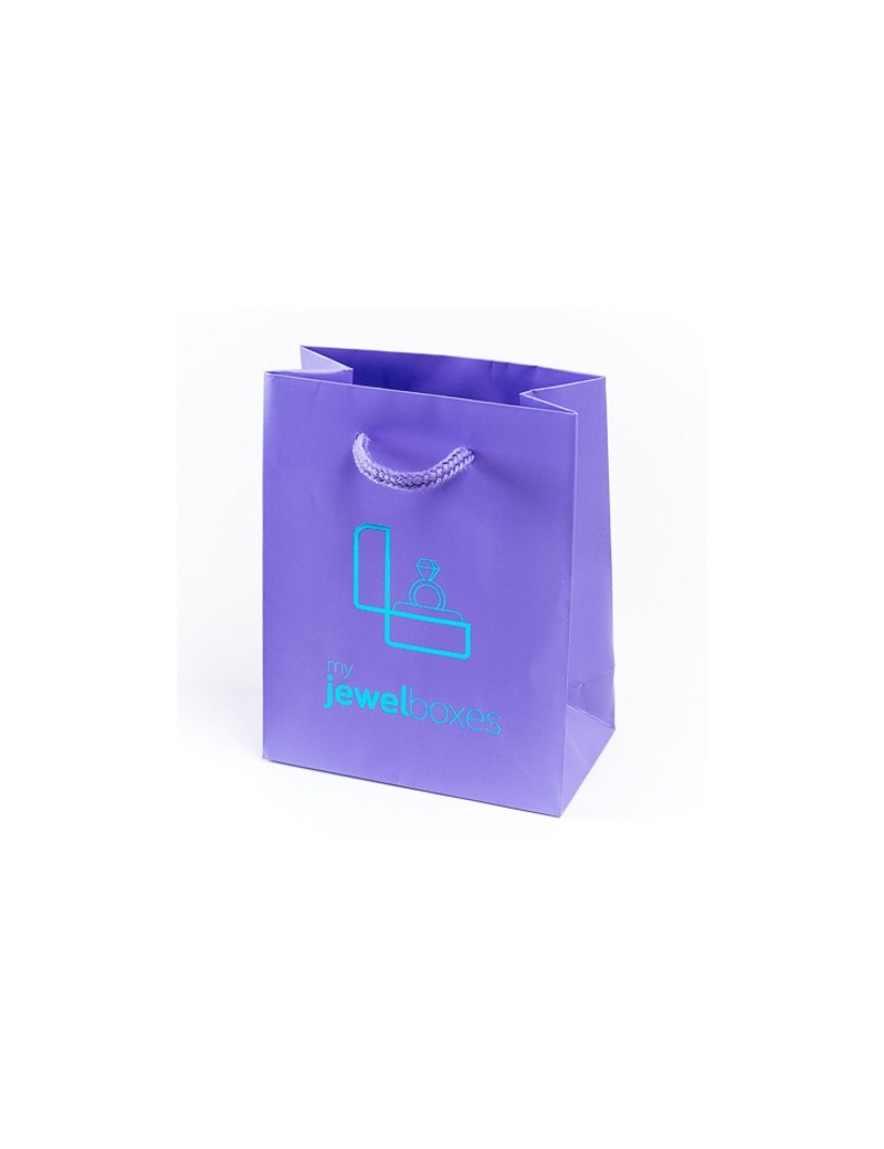 Bolsa de papel mate para joyeria bisuteria relojeria y joyas BPM120M