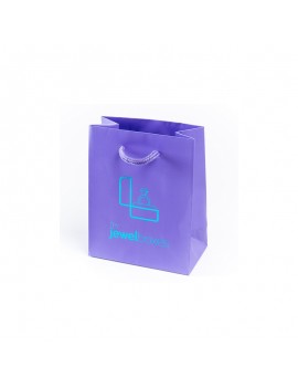 Bolsa de papel mate para joyeria bisuteria relojeria y joyas BPM120M