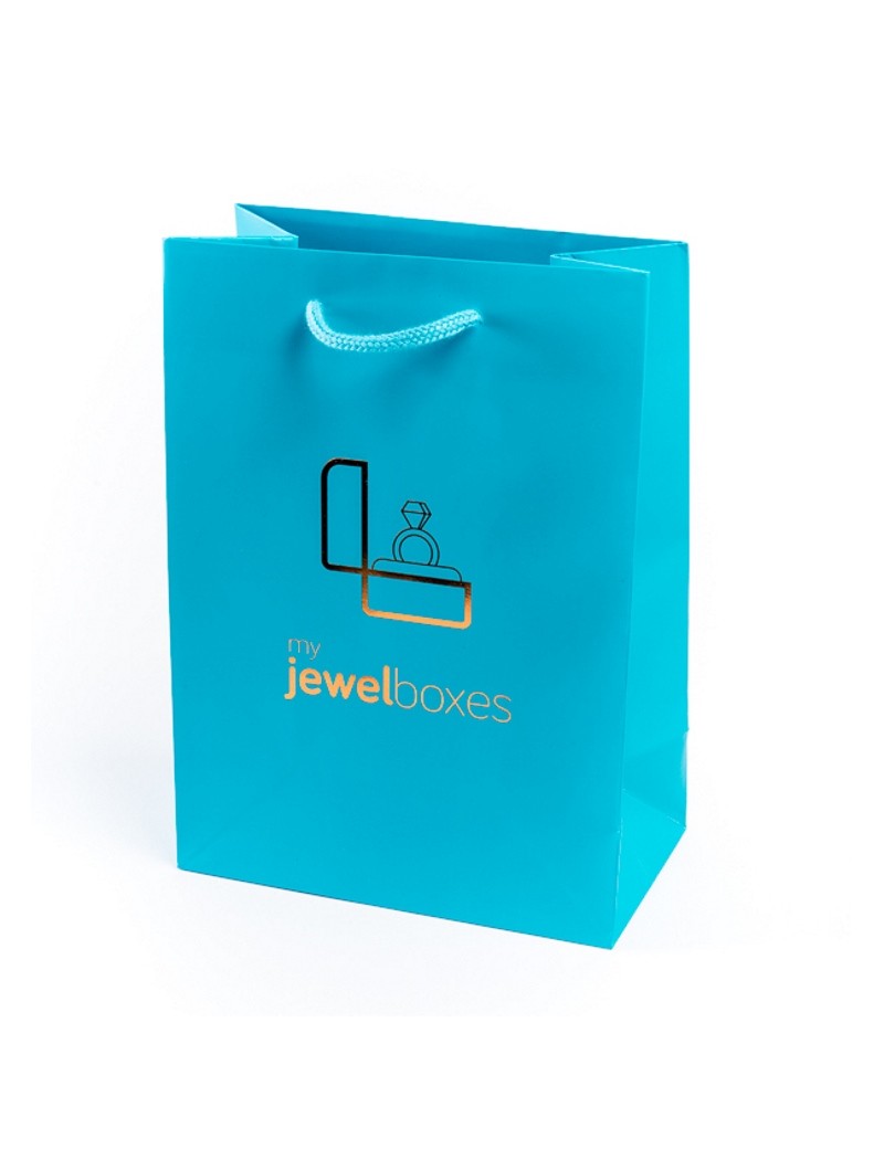 Bolsa de papel mate para joyeria bisuteria relojeria y joyas BPM180T