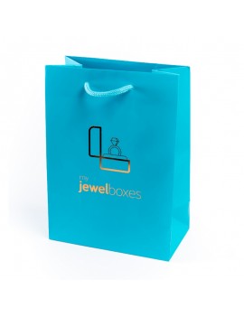 Bolsa de papel mate para joyeria bisuteria relojeria y joyas BPM180T